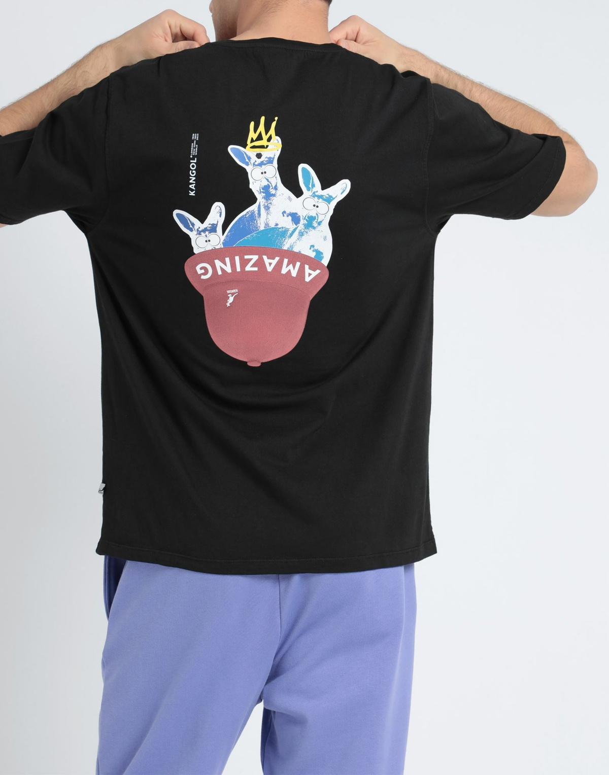 Kangol Mens T-shirt in Black