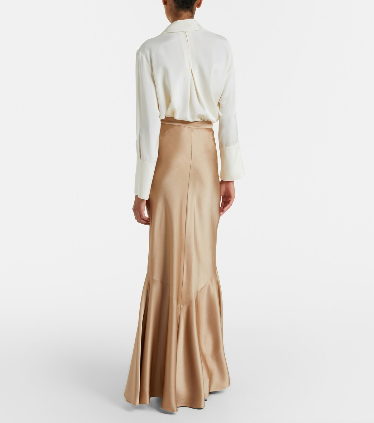 Max Mara Satin maxi skirt