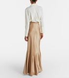 Max Mara Satin maxi skirt