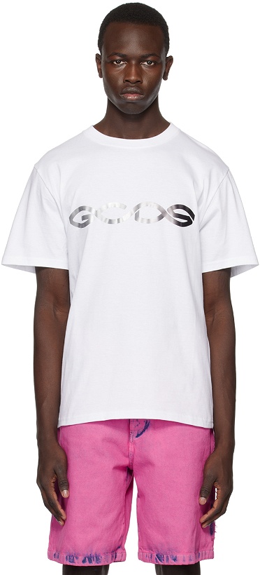 Photo: GCDS White Printed T-Shirt