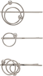 Jean Paul Gaultier Silver Piercing Hair Pin Set