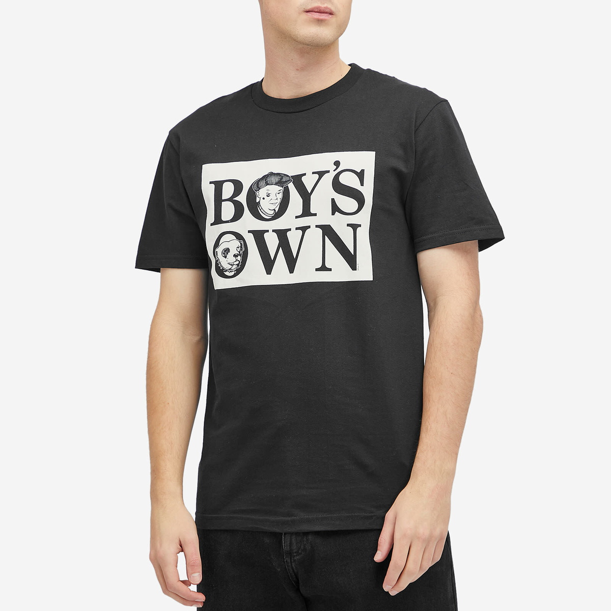 Boys Own Men's Boy’S Own Classic Box Logo T Shirt in Black