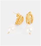 Alighieri - The Human Nature 24kt gold-plated earrings with pearls