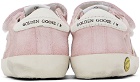 Golden Goose Baby Pink Old School Suede Sneakers