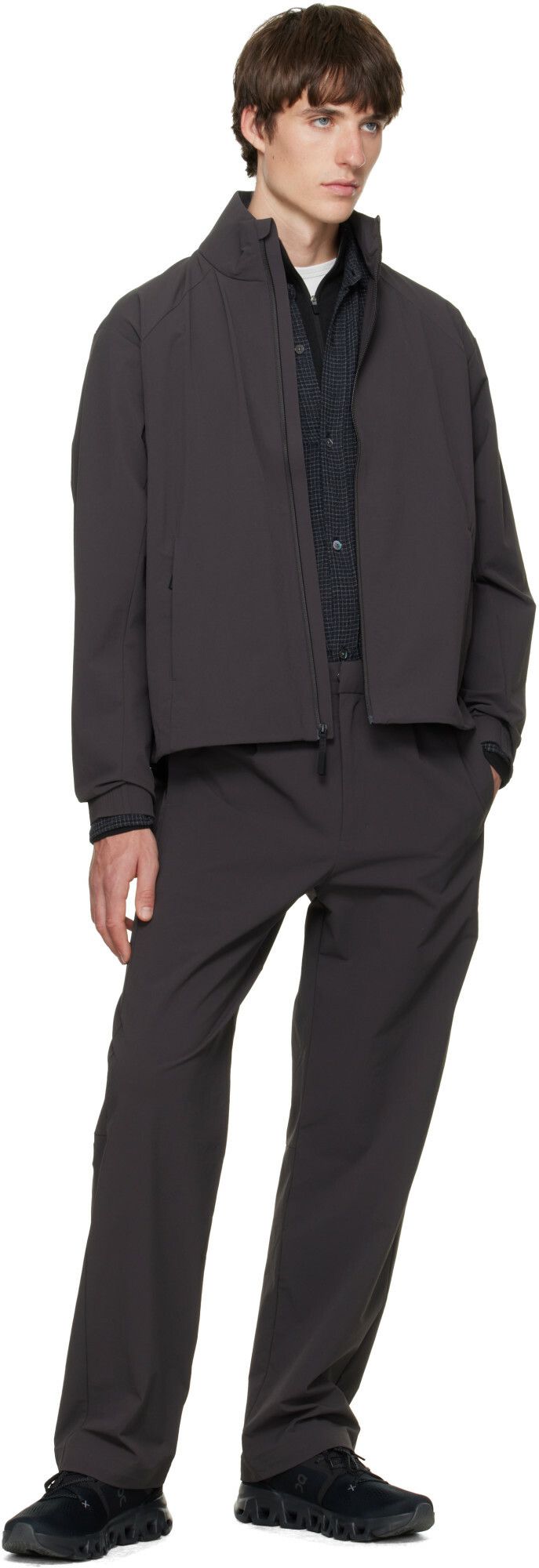 The North Face Gray TNF Black Box Tech Woven Trousers