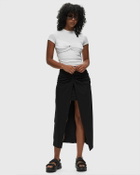 Rotate Birger Christensen Fitted Twisted Skirt Black Skirts