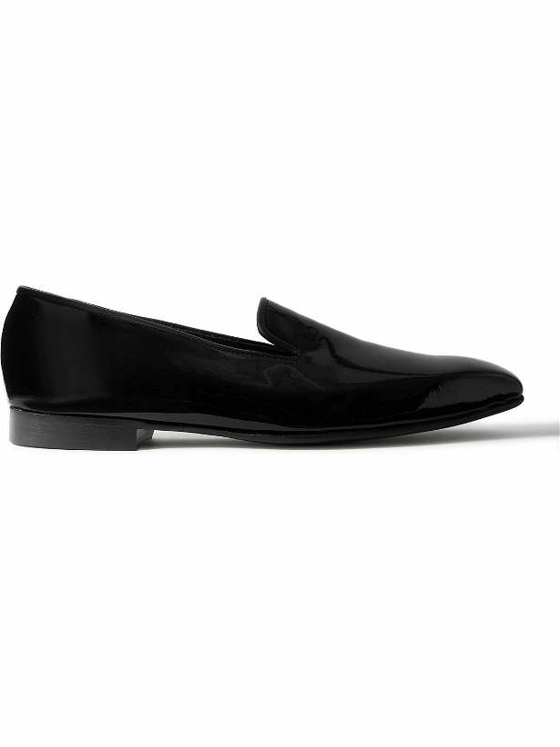 Photo: Kingsman - George Cleverley Windsor Patent-Leather Loafers - Black