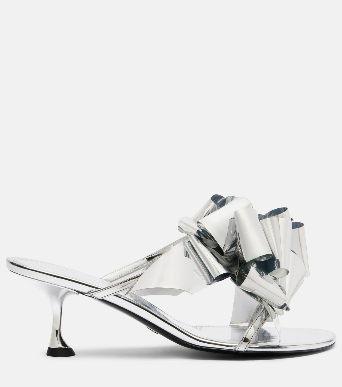 Proenza Schouler Tee Souvenir mirrored leather mules