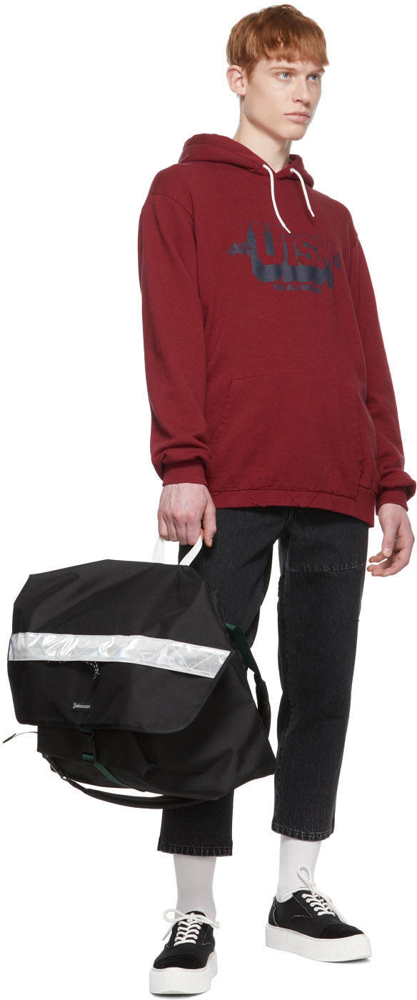 Undercoverism Burgundy Cotton Hoodie
