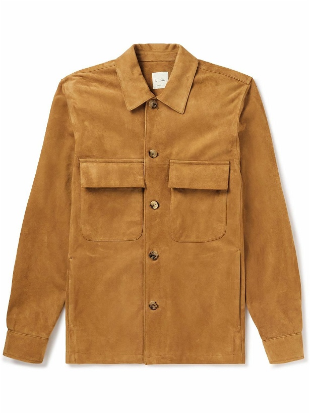 Photo: Paul Smith - Suede Overshirt - Brown