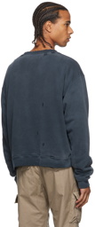 John Elliott Grey Sundrenched Thermal Lined Folsom Sweatshirt