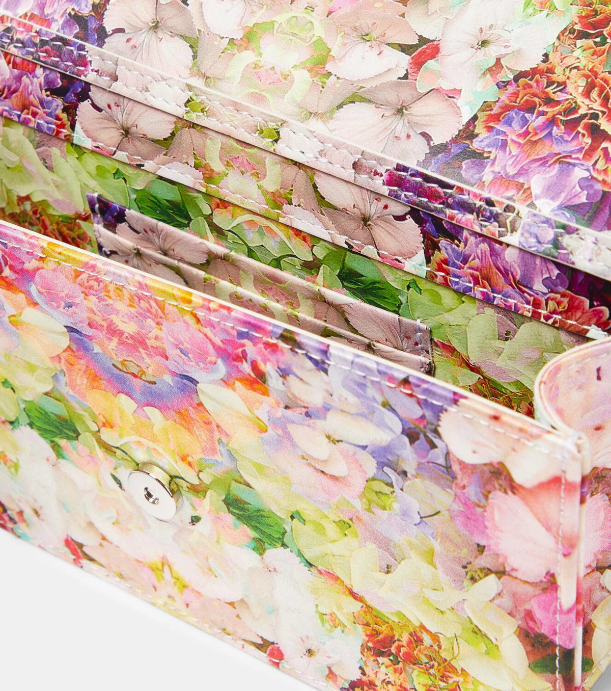 Christian Louboutin Loubi54 floral satin clutch Christian