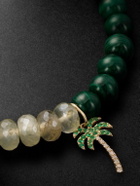 Sydney Evan - 14-Karat Gold Multi-Stone Beaded Bracelet