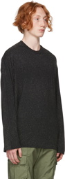 John Elliott Black Salt Wash Long Sleeve T-Shirt