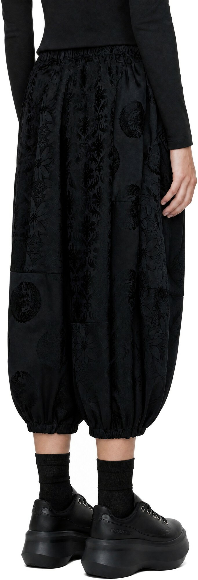 Comme des Garçons Comme des Garçons Black Jacquard Trousers