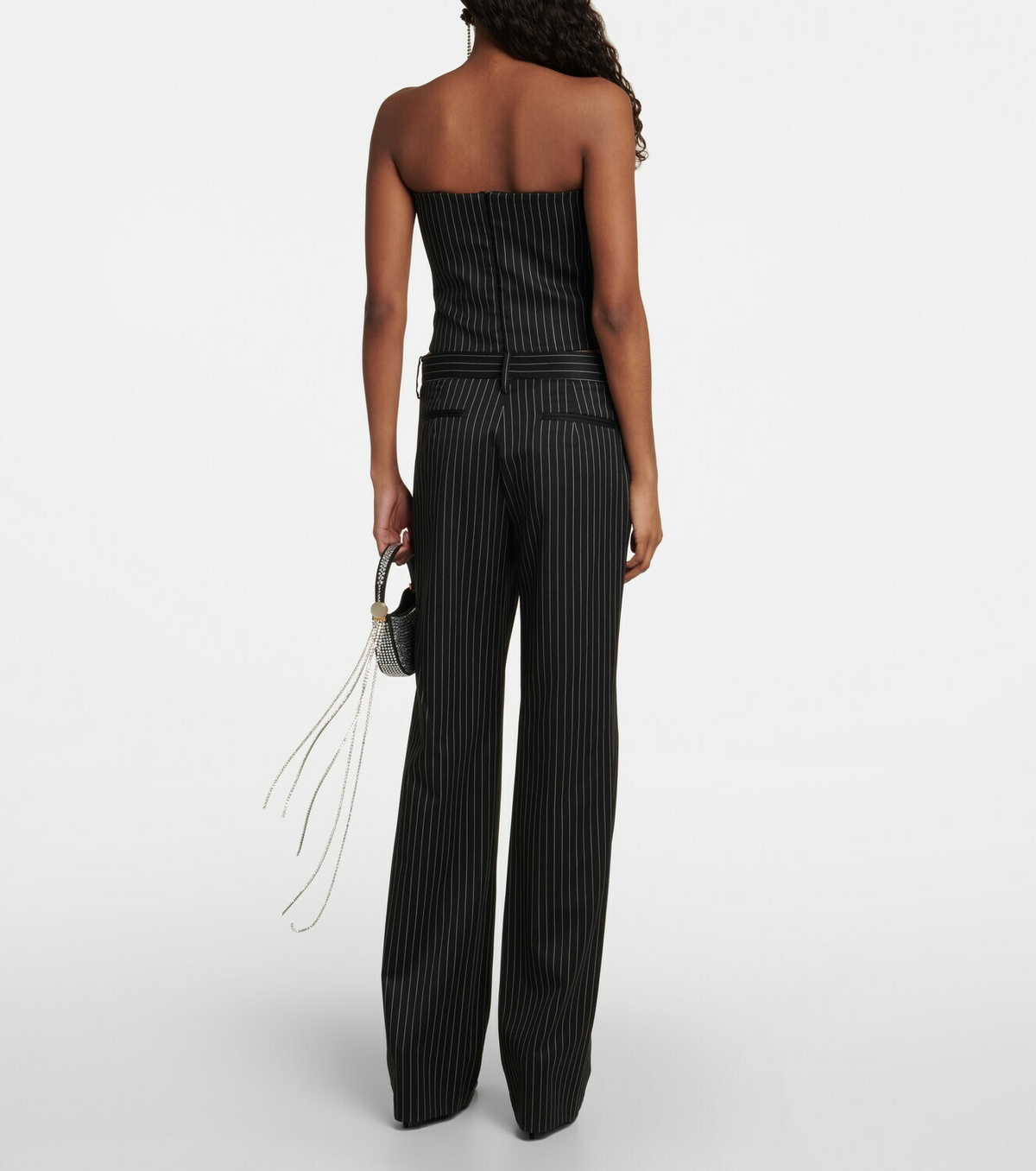 Magda Butrym - Pinstripe wool bustier