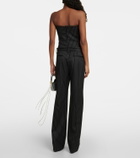 Magda Butrym - Pinstripe wool bustier