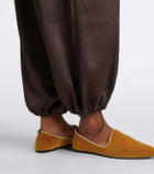 Vince Crinkled plissé balloon pants