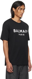 Balmain Black Printed T-Shirt