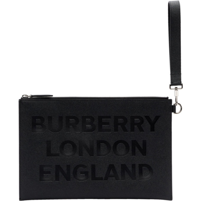 Photo: Burberry Black Embossed Edin Pouch