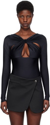 Coperni Black Twisted Bodysuit