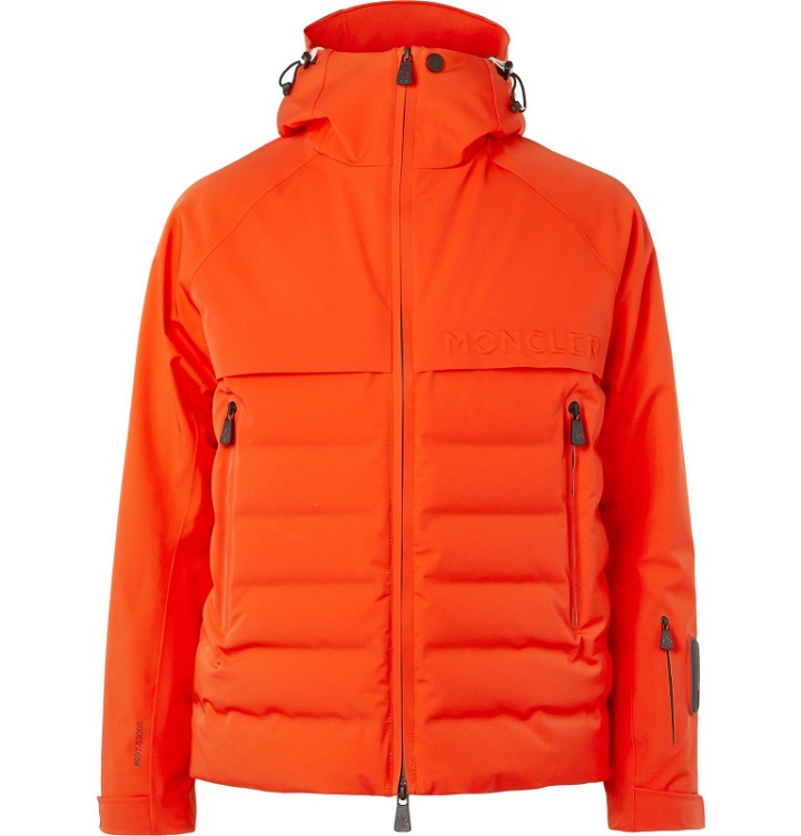 Photo: Moncler Grenoble - Achensee Quilted Hooded Down Ski Jacket - Orange