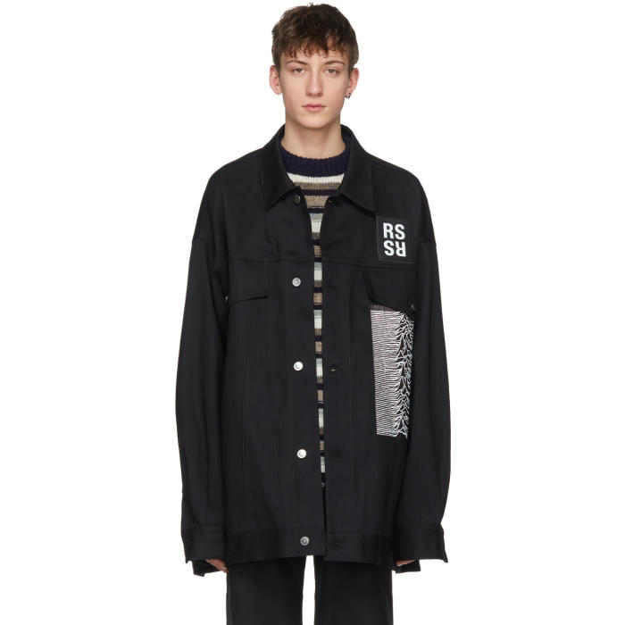 Raf Simons Black Joy Division Unknown Pleasures Substance Denim ...