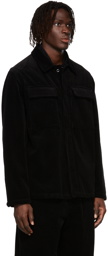 Jil Sander Black Cotton Corduroy Enshuko Jacket