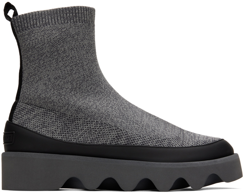 Issey Miyake Black United Nude Edition Short Bounce Boots Issey 