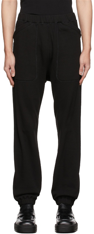 Photo: N.Hoolywood Black Relaxed Fit Sweatpants