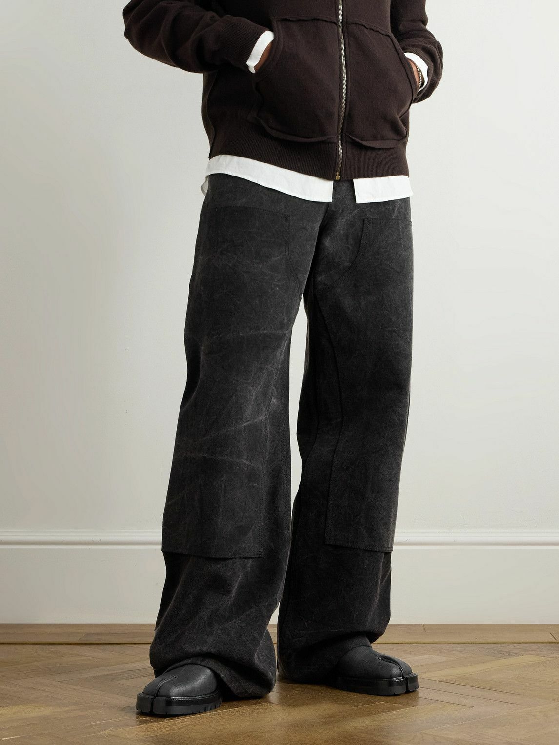 Maison Margiela - Tabi Leather Chelsea Boots - Black