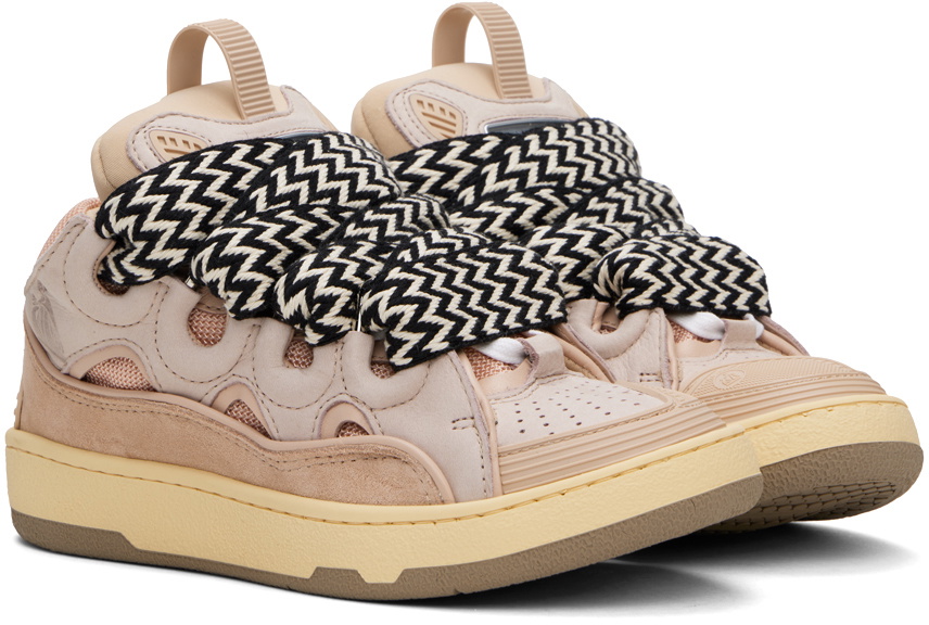 Lanvin Pink Fabric Athletic Sneakers
