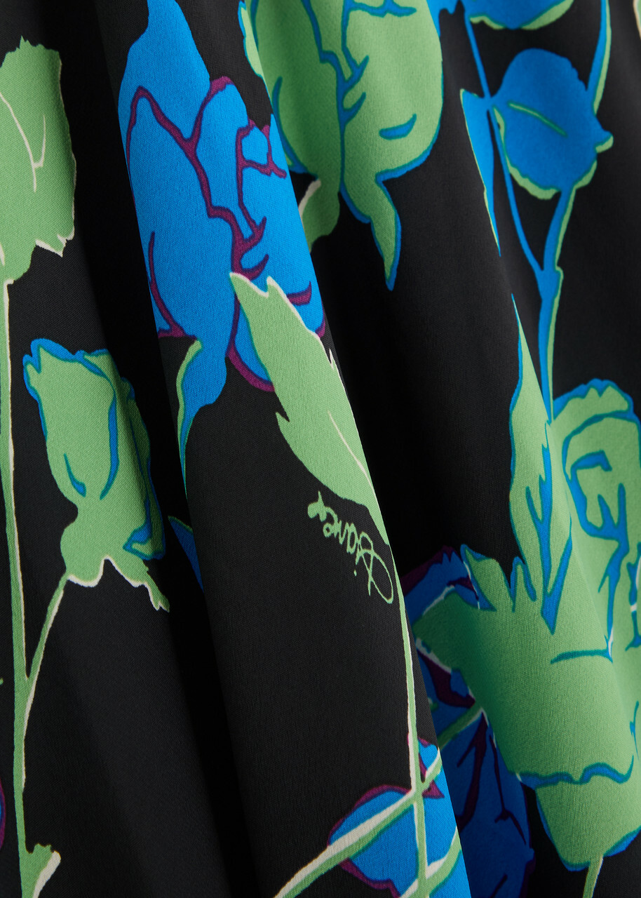 Diane Von Furstenberg Seline Floral-print Chiffon Maxi Dress Multicoloured