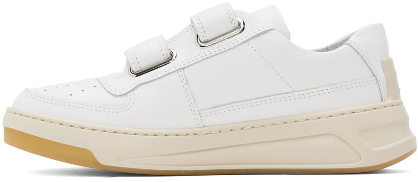 Acne Studios White Velcro Strap Sneakers Acne Studios