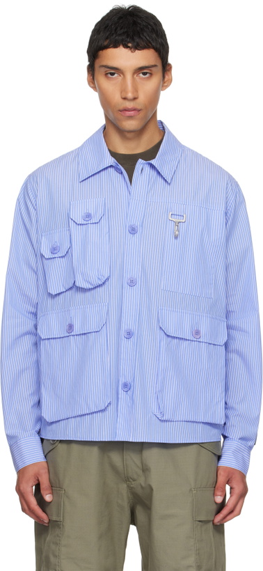 Photo: Reese Cooper Blue Cargo Button Down Shirt