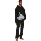 Christian Dada Black Akari Print Hoodie