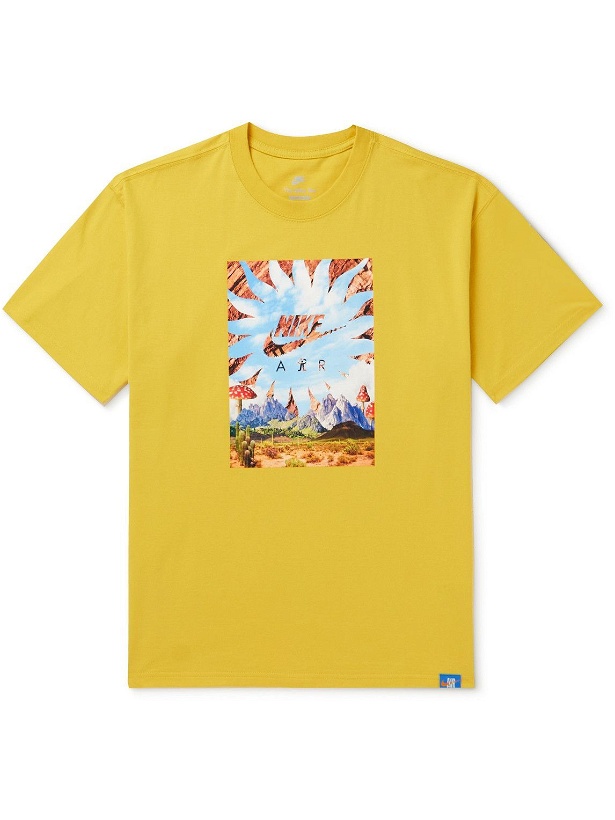Photo: Nike - NSW D.N.A. Printed Cotton-Jersey T-Shirt - Yellow