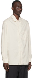 Lemaire Off-White Convertible Collar Shirt