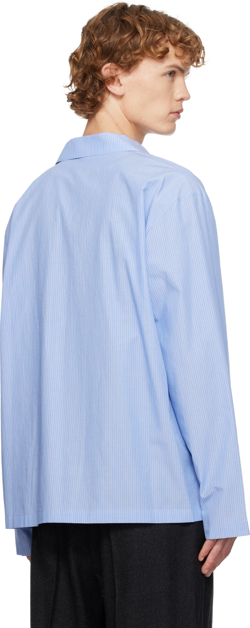 LE17SEPTEMBRE Blue Striped Pyjama Shirt