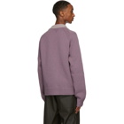 Bottega Veneta Purple Wool and Cashmere Cardigan