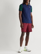 Nike Tennis - Colour-Block Dri-FIT Piqué Tennis Polo Shirt - Blue