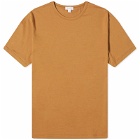 Sunspel Men's Classic Crew Neck T-Shirt in Dark Camel