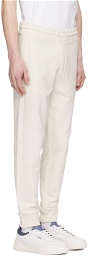 Hugo Off-White Embroidered Sweatpants