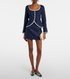 Faithfull Jane linen miniskirt
