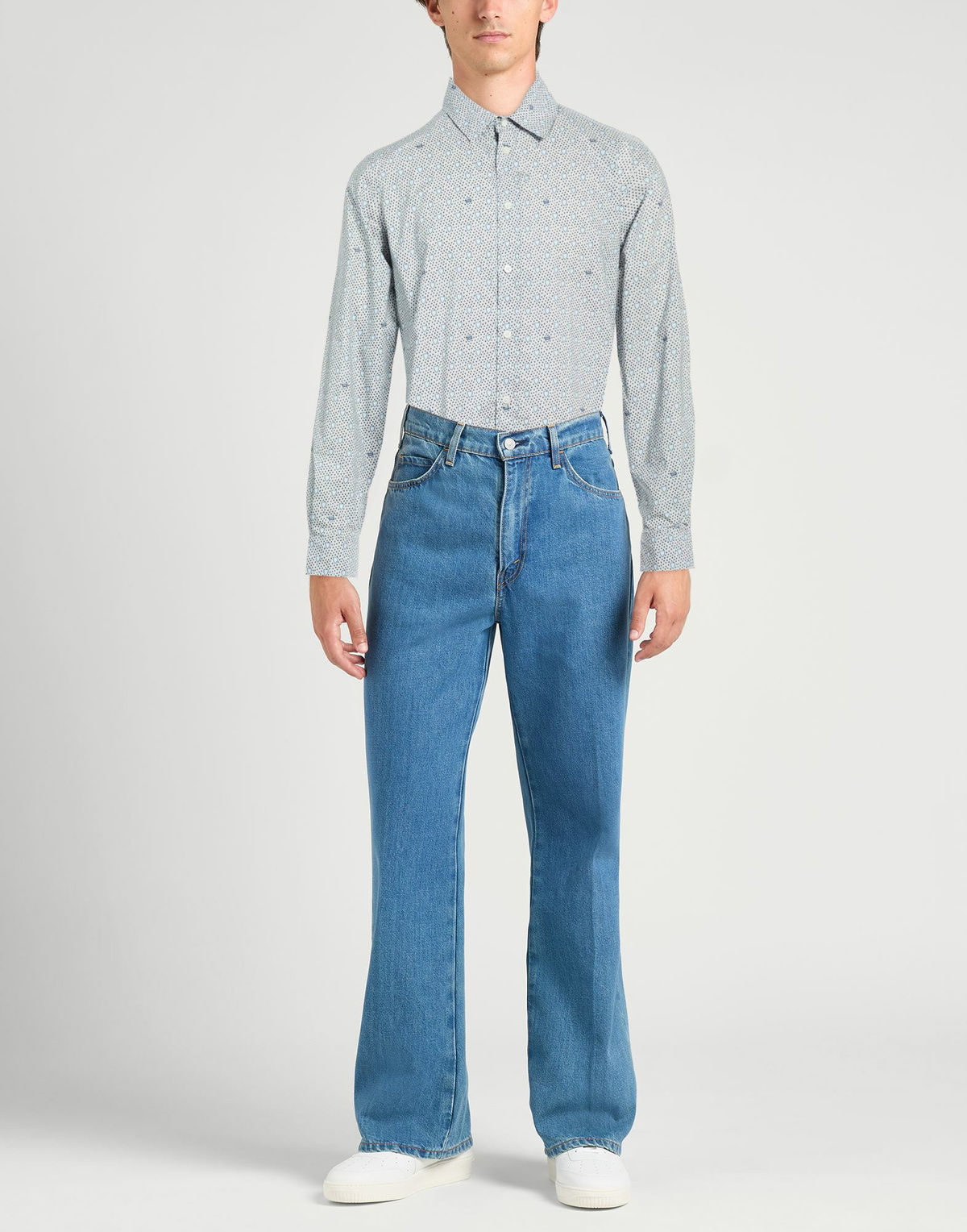 Maison Kitsuné Mens Shirt in Light grey