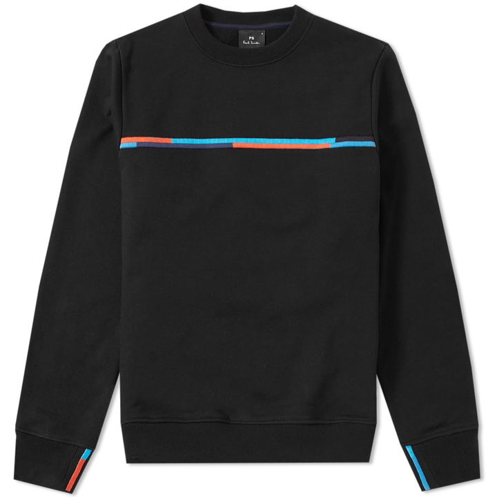 Photo: Paul Smith Embroidered Stripe Crew Sweat