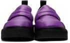 Marni Purple Padded Nylon Loafers