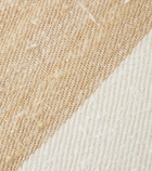 The House of Lyria Chlore silk and linen-blend cushion