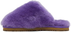 Mou Purple Shearling Slippers