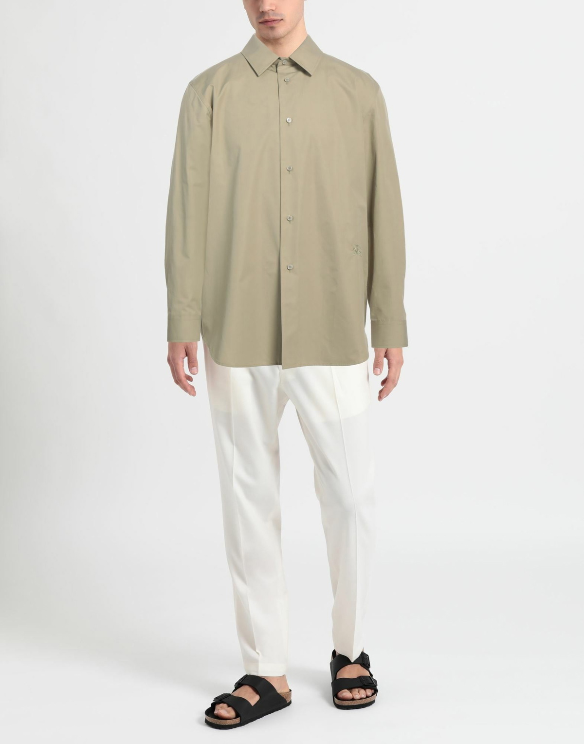 Burberry Mens Shirt Military in Green